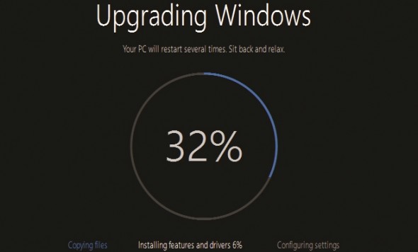 Windows 10 Progress Widget